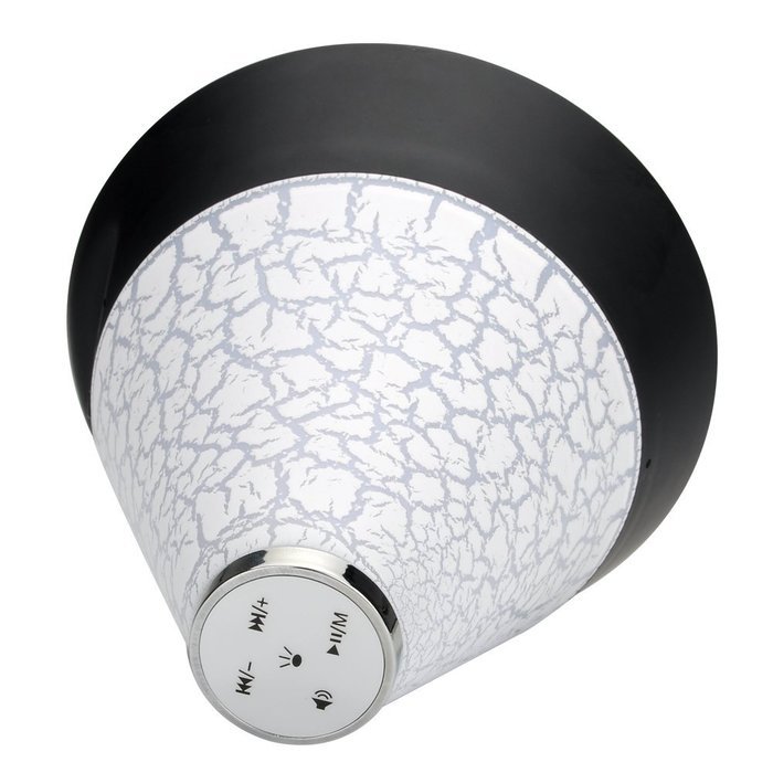 T12 Bluetooth Speaker with Color LED - Handsfree, Micro SD Card Support, FM Radio, Bluetooth 2.1 +EDR (Black) N2