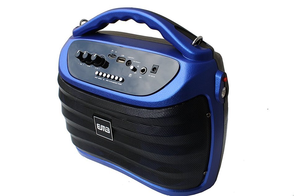 EMB PKX5BT Portable Professional Rechargeable Speaker Built-in BLUETOOTH/SD/MMC/USB/Flash Light/Guitar Jack