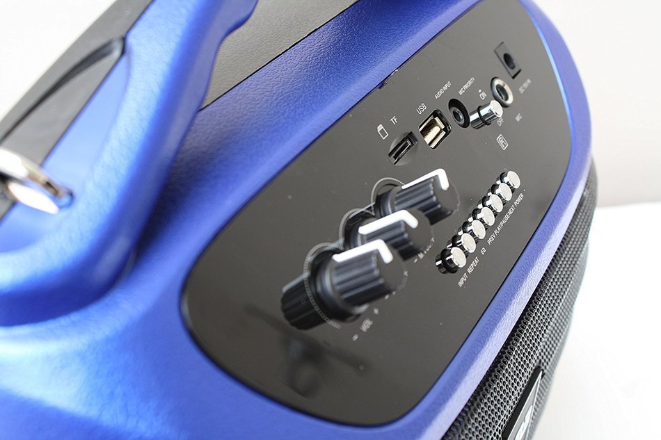 EMB PKX5BT Portable Professional Rechargeable Speaker Built-in BLUETOOTH/SD/MMC/USB/Flash Light/Guitar Jack N6