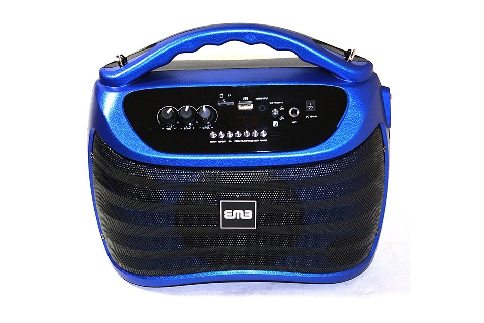 EMB PKX5BT Portable Professional Rechargeable Speaker Built-in BLUETOOTH/SD/MMC/USB/Flash Light/Guitar Jack N9