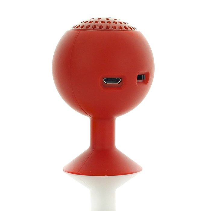 HYTOBI H8808 Mini Wireless Portable Bluetooth Speaker With Suction Cup, Red N3