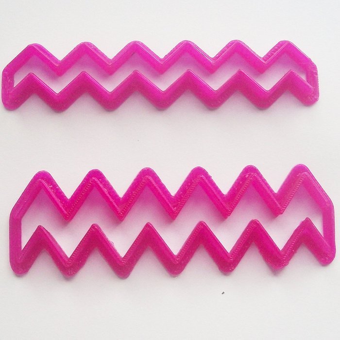 Chevron Fondant / Cookie Cutter For Cake Decorating icing Fondant