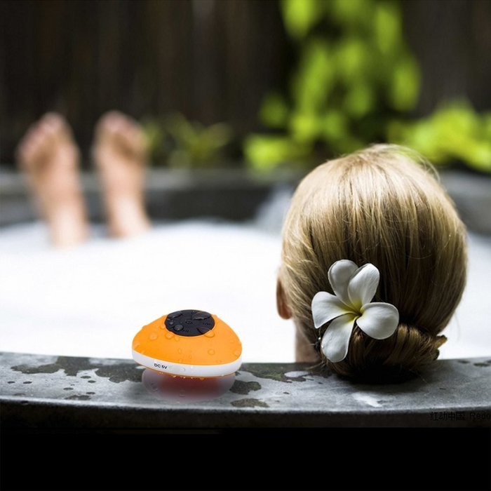 YOPO&reg; New Mini Wireless Waterproof Shower Stereo Bluetooth Speaker W/Mic & Suction Cup Mount, For Use With Latest... N11