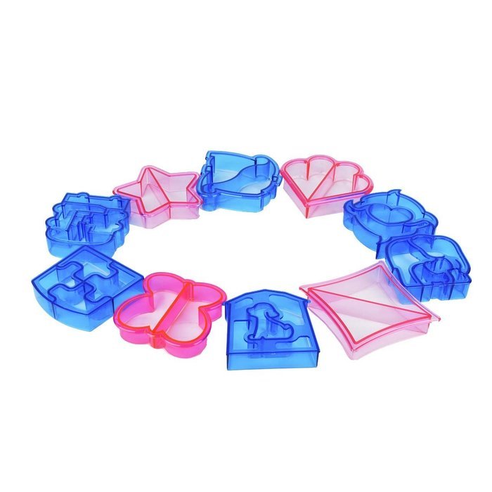 Lackingone Sandwich Cutter Shapes-Cake, Cookie & Sandwich Crust Cutter Set for Kids DIY Bread Mold 10PCS N7