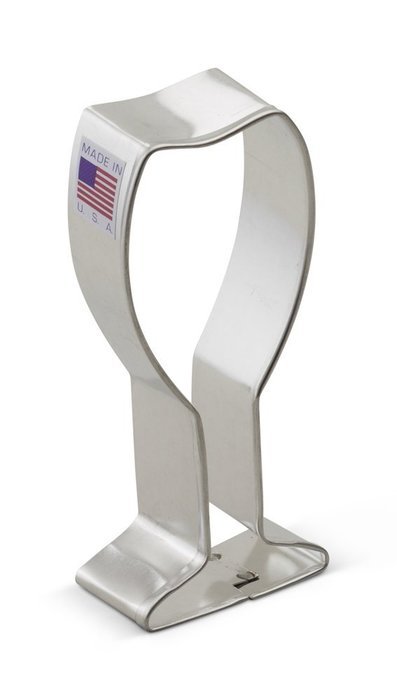 Ann Clark Wine Glass Cookie Cutter - 4.25 Inches - Tin Plated Steel