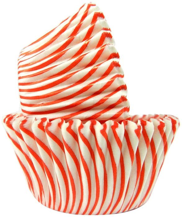 Regency Wraps Greaseproof Baking Cups, Yellow and White Pisa Stripe, 40-Count, Standard. N5