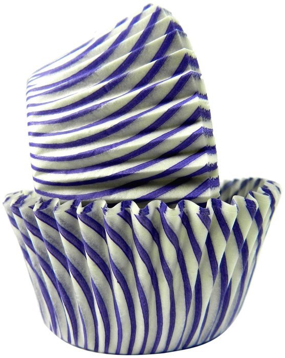 Regency Wraps Greaseproof Baking Cups, Yellow and White Pisa Stripe, 40-Count, Standard. N7