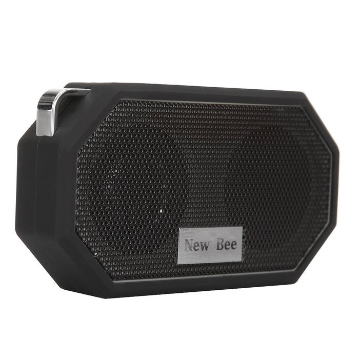 Wireless Speaker, Portable Pocket Waterproof Shockproof Speaker with Mic by New Bee (White) N8