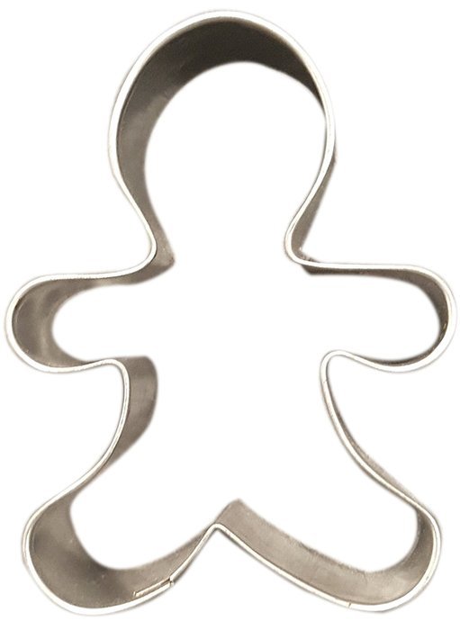 Gingerbread Man Cookie Cutters - Set of 2 Multipurpose Cutters, One 5-inch, One 3-inch N7