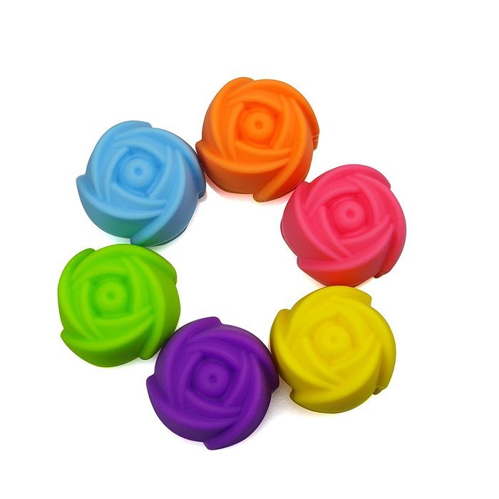 MIREN Reusable and Non-stick Mini Silicone Baking Cups/Muffin Cup Molds/Mini Chocolate Holders/Truffle Cups -24... N6