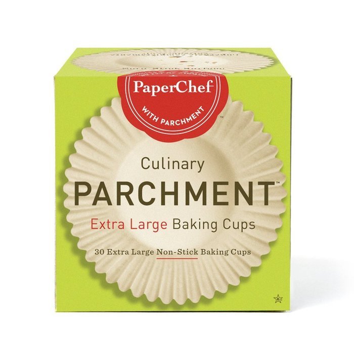PaperChef 70030 Culinary Parchment Baking Cups, X-Large, 30