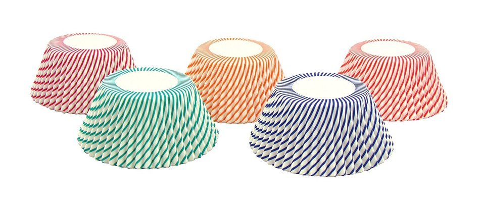Fox Run 4890 Candy Cane Swirl 100 Count Bake Cup