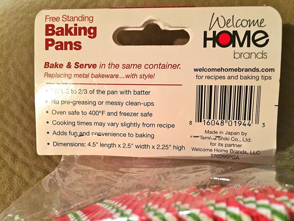 welcome home free standing baking pans, Loaf pan. 6 pieces N2