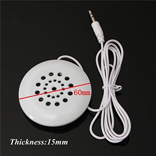 3.5mm Mini Pillow Speaker For MP3 MP4 Player iPhone iPod Touch CD Radio White / . 3.5mm Mini Pillow Speaker For... N4