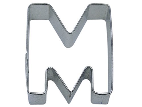 R&M Letter M Cookie Cutter in Durable, Economical, Tinplated Steel