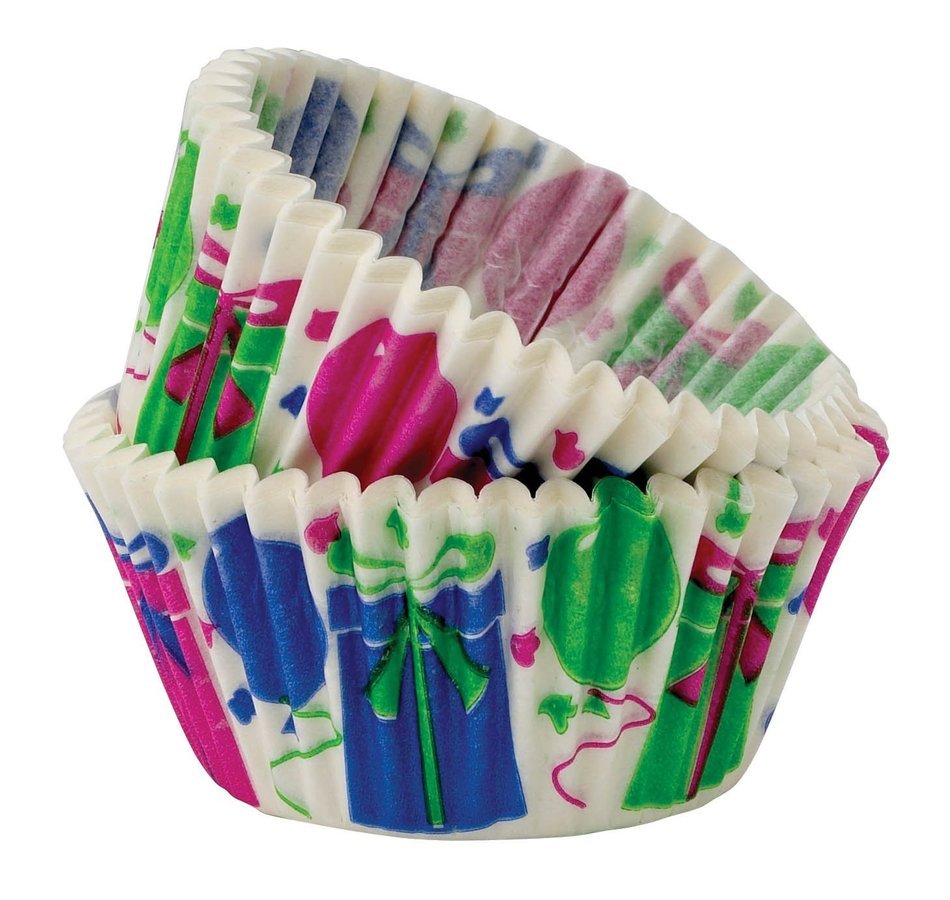 Cupcake Creations Pink Zebra Cupcake Holders, 2-Inch, 32 Count N7