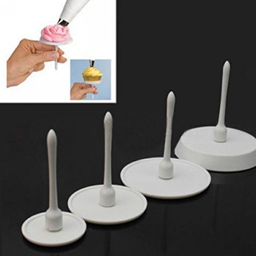 DUOMI 4pcs Cake Cupcake Stand Icing Cream Flower Nails Sugarcraft Decorating Tool N2