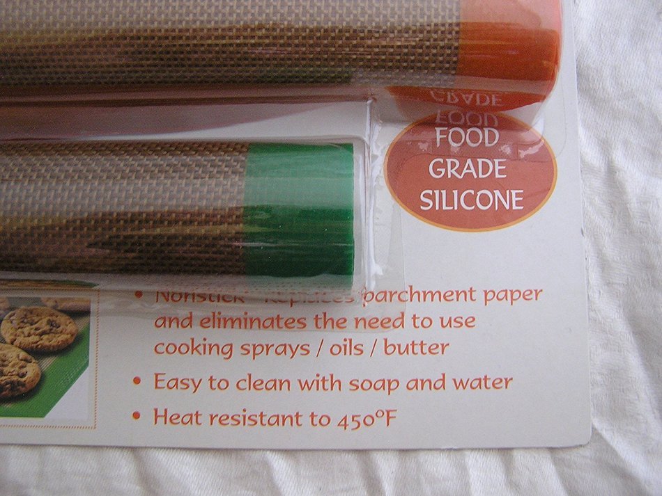 Kitchen Keepers Oven Genie Silicone Baking Mat Set of 3 Food Grade N4