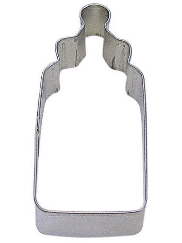 R&M Baby Bottle 4" Cookie Cutter in Durable, Economical, Tinplated Steel