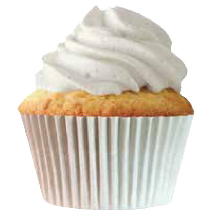 Quarterfold & Dots Premium Greaseproof Cupcake Liners No Muffin Pan Needed Cupcakes Papers 64 Count - Gold, White N4