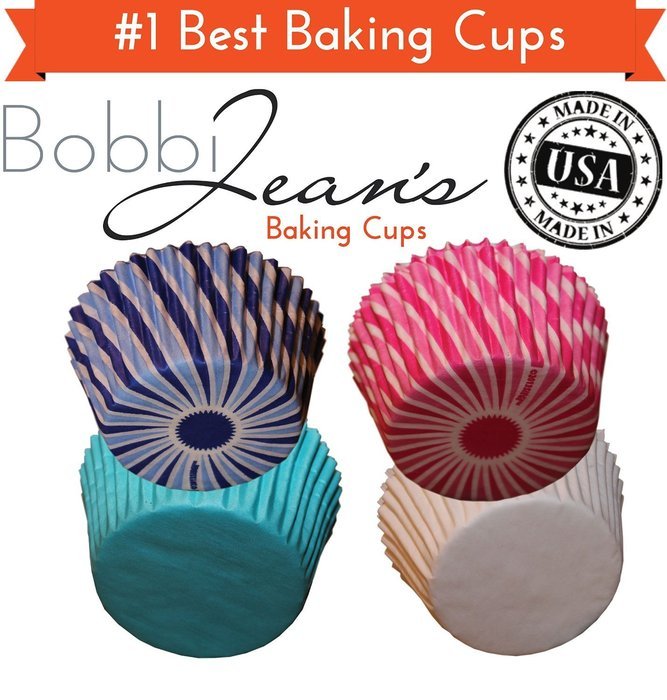 Quarterfold & Dots Premium Greaseproof Cupcake Liners No Muffin Pan Needed Cupcakes Papers 64 Count - Gold, White N6