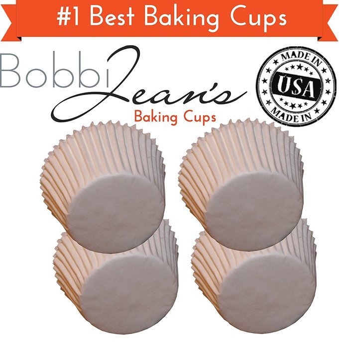 Quarterfold & Dots Premium Greaseproof Cupcake Liners No Muffin Pan Needed Cupcakes Papers 64 Count - Gold, White N29