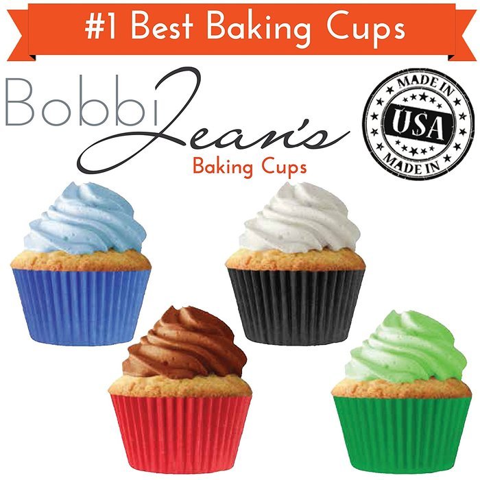 Quarterfold & Dots Premium Greaseproof Cupcake Liners No Muffin Pan Needed Cupcakes Papers 64 Count - Gold, White N31
