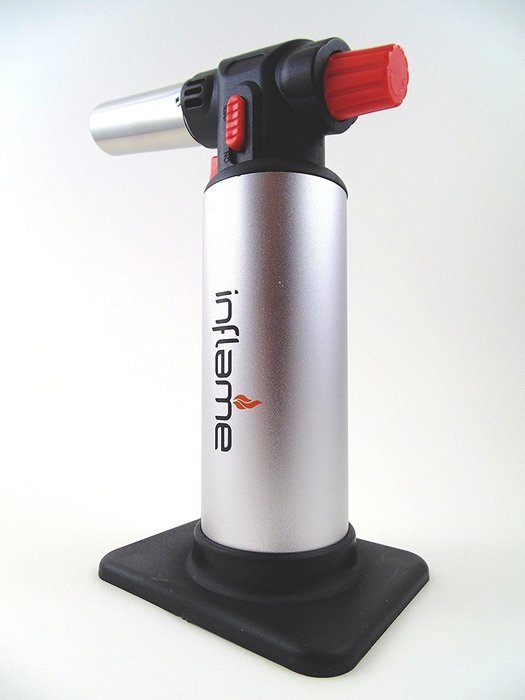 Inflame Butane Cooking Torch with Fuel Gauge for Home and Culinary Chefs. Blowtorch for Soldering, Brazing, Jewelry... N15