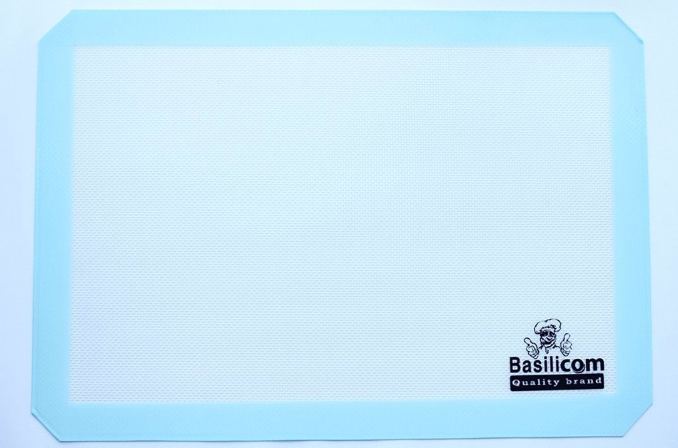 Luxury Silicone Baking Mat Half Sheet - Non Stick Cookie Sheets Professional Grade, Basilicom Quality Brand.