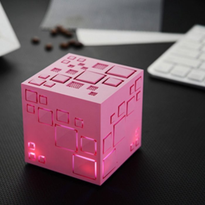 Aolyty Creative Mini Portable Magic Cube LED Light Deep Bass Wireless Bluetooth 4.0 Speaker Stereo Box with Build... N18