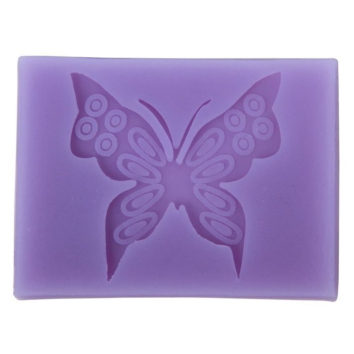 niceeshop(TM) 2 Cavity Flower Silicone Cookie Buiscuit Baking Molds Fondant Cake Decoration Tool ,Random Color N15