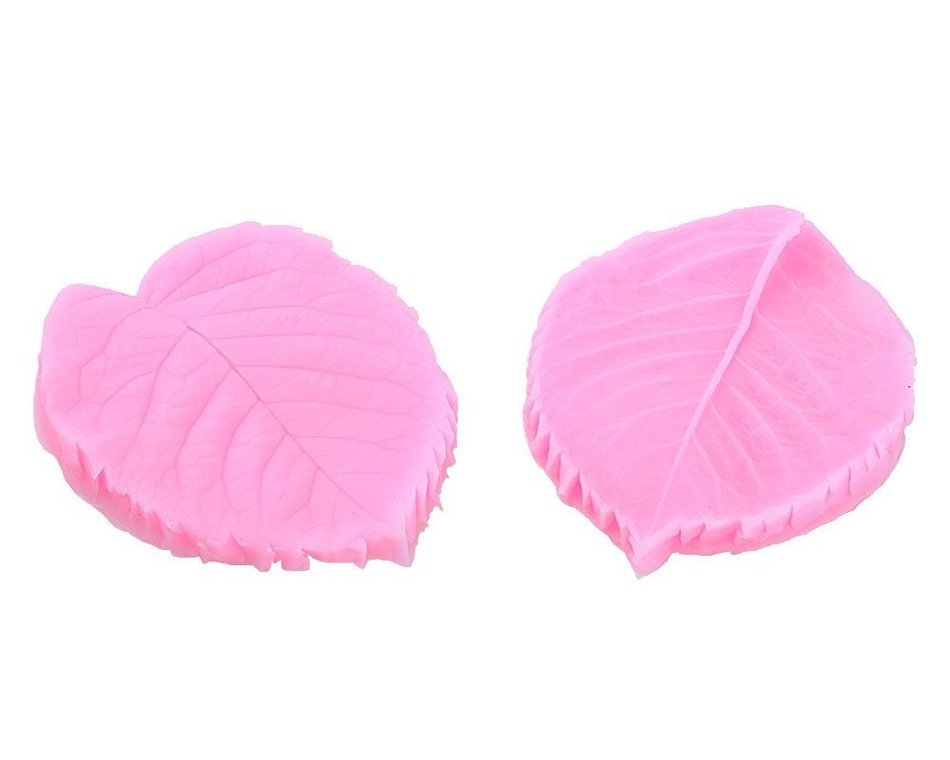 niceeshop(TM) 2 Cavity Flower Silicone Cookie Buiscuit Baking Molds Fondant Cake Decoration Tool ,Random Color N23