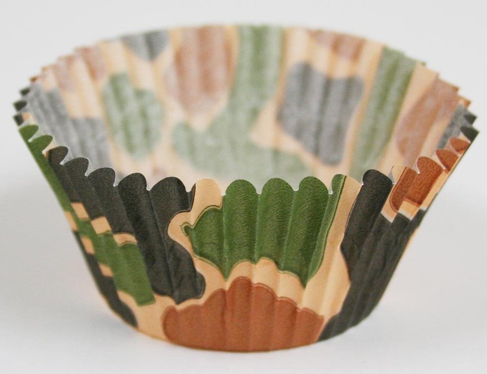 CupcakeCreations BKCUP-8846 Standard Cupcake Baking Cup, Camo, 32-Pack N2