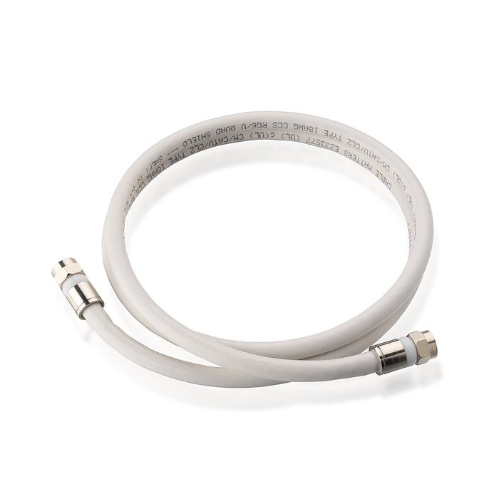 Cable Matters 3-Pack, CL2 In-Wall Rated (CM) Quad Shielded RG6 Coaxial Patch Cable in Black 3 Feet N35