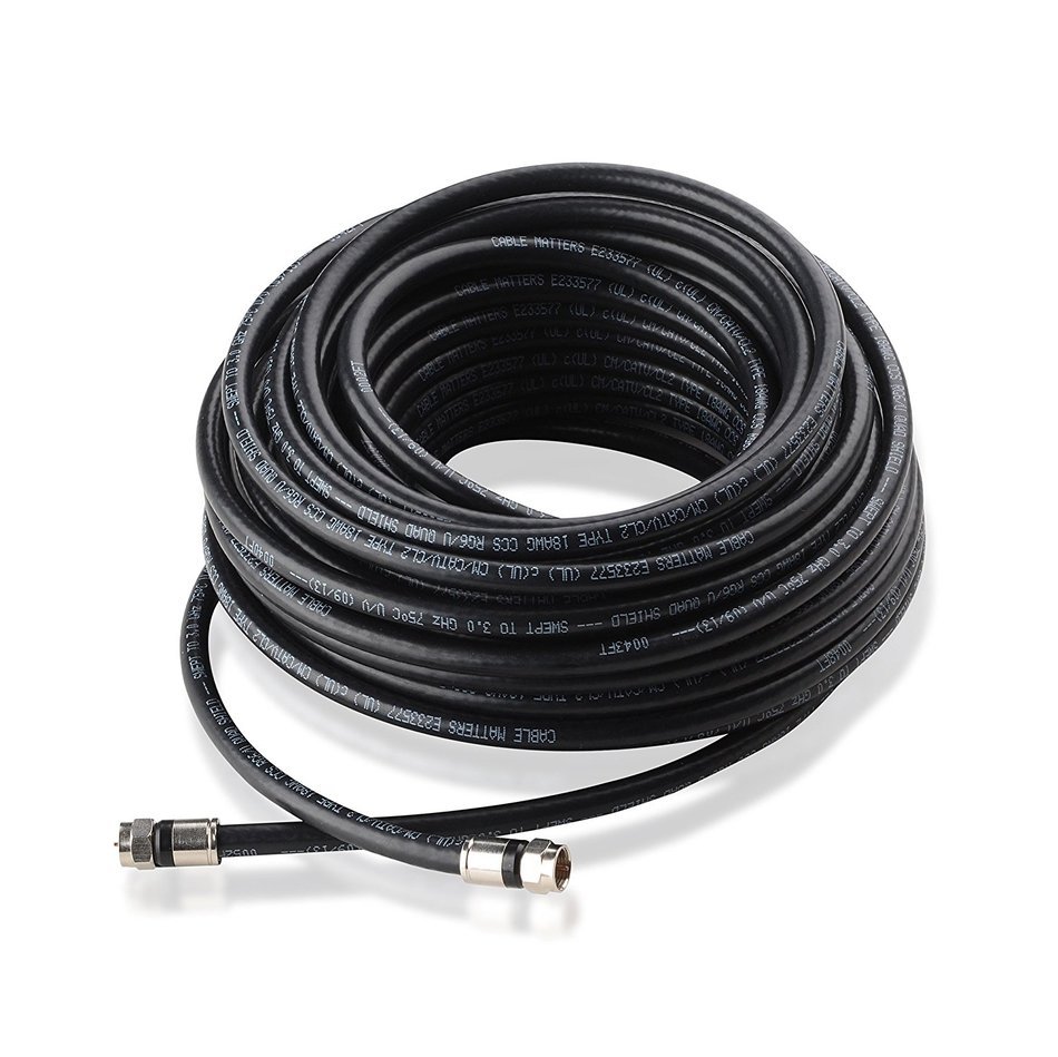 thumbnail image 2 of Cable Matters 3-Pack RG6 Coaxial Cable - 3ft, [CL2 Burkina 2 of 9