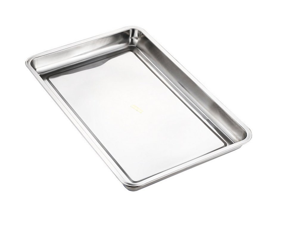 Lianzhi Hotel And Catering Business Stainless Steel Baking Pan Half Thickness 0f 0.5MM (10.63*14.70*0.79)