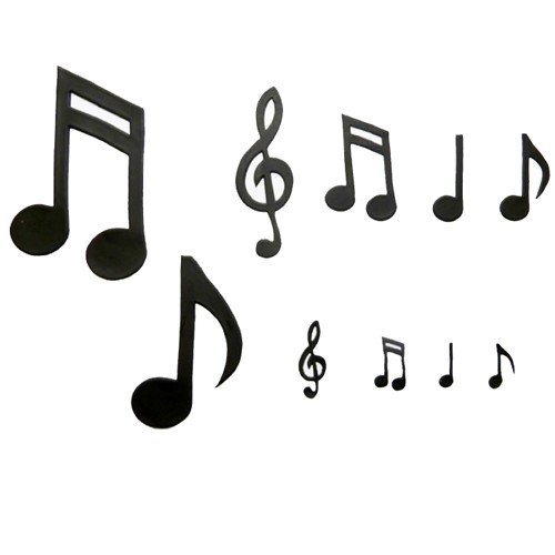 Extra Large Music Notes Cutter Set by Patchwork Cutters