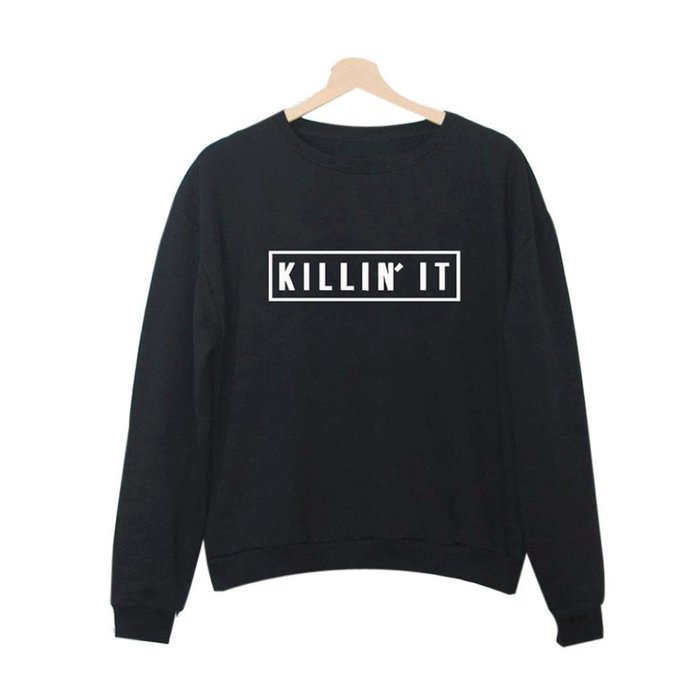 AIMTOPPY Fashion Women Letter Printed Casual Hooded Sweatshirt Hoodie Coat Outerwear Tops (XL, White) N9