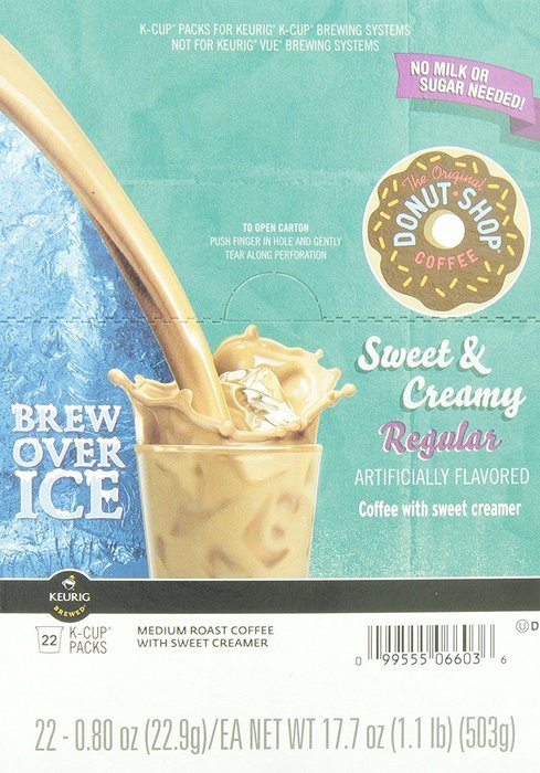 The Original Donut Shop Regular Iced Coffee, K-cups, 22-count N4