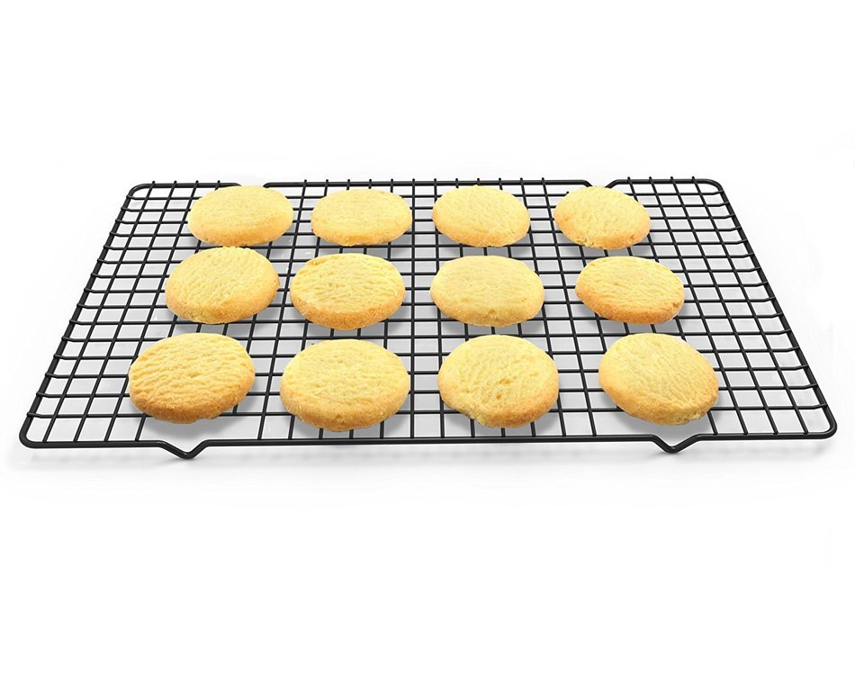 Premium Quality Cooling Rack for Baking Set of 2 Included - Non Stick Wire Pan Strong Durable & Heavy Duty Commercial... N7