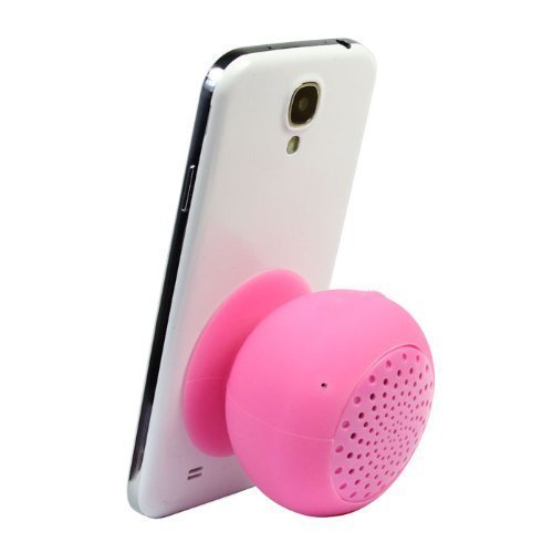 Sunbeauty&reg; Waterproof Mini Mushroom Wireless Bluetooth Speaker (pink) N3