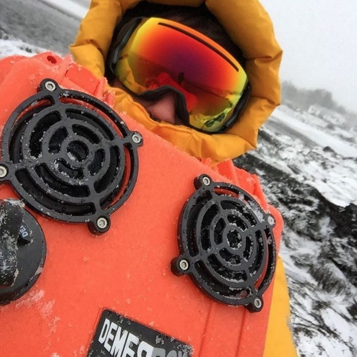 DemerBox - Rugged, Waterproof, Bluetooth Speaker (Haast Orange) N4
