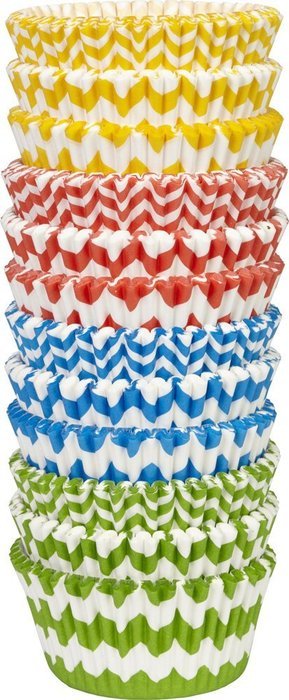Wilton 415-2875 300 Count Chevron Pattern Baking Cups Value Pack, Assorted