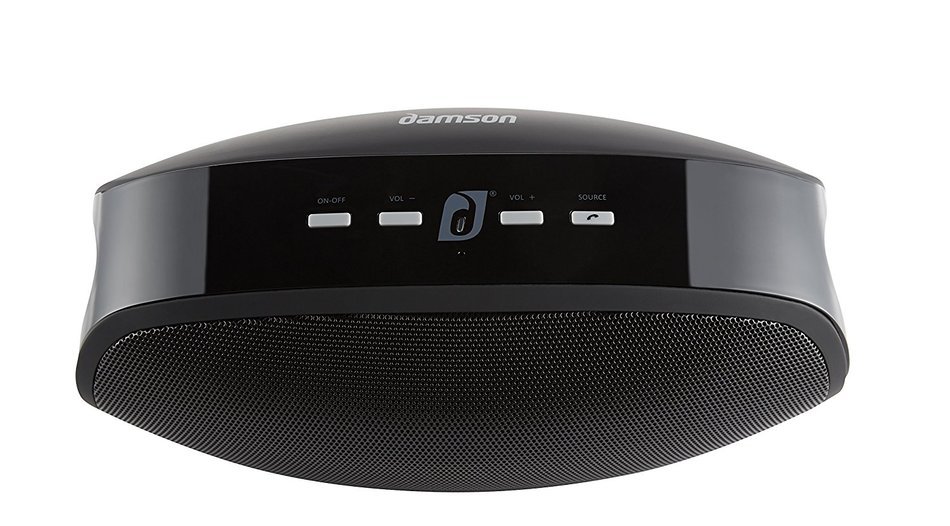 Damson Audio Vulcan Portable Wireless Bluetooth Speaker Strong Bass Stereo Sound 4 Drivers - Black N5