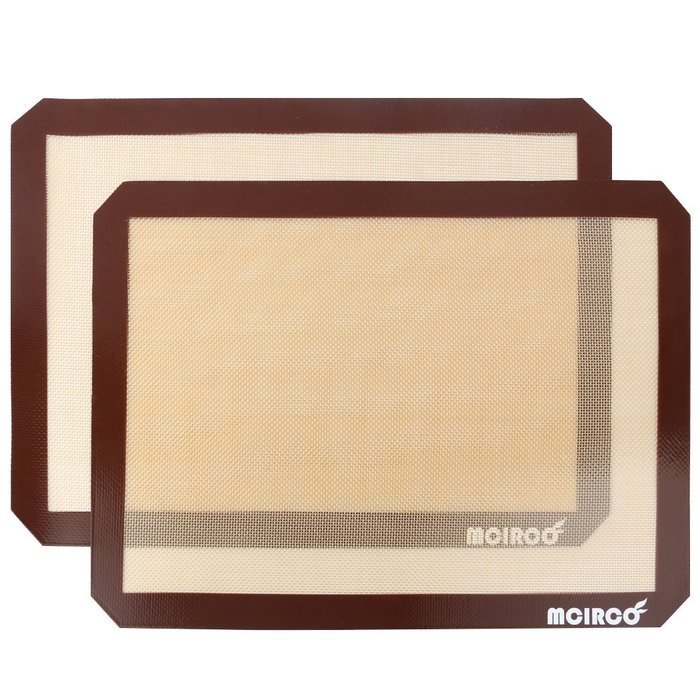 Silicone Baking Mat, MCIRCO Silicone Baking Mat Set of 2 Nonstick Baking Mat Half Sheet (11 5/8" x 16 1/2") Professional...