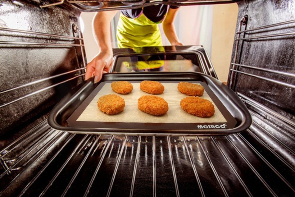 Silicone Baking Mat, MCIRCO Silicone Baking Mat Set of 2 Nonstick Baking Mat Half Sheet (11 5/8" x 16 1/2") Professional... N4
