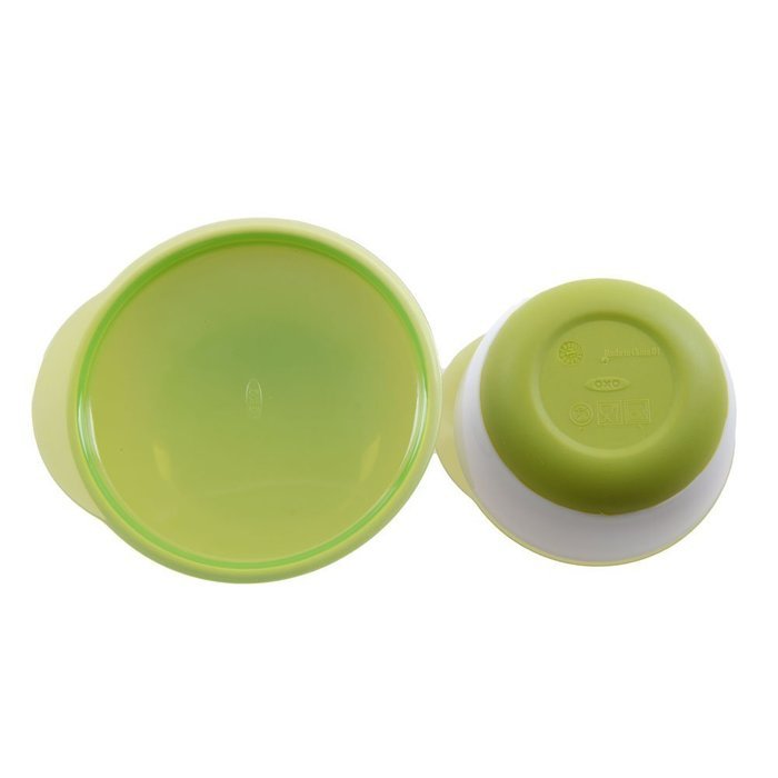 OXO Tot Small & Large Bowl Set with Snap On Lids - Green N3