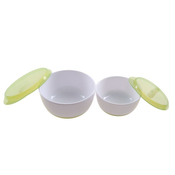 OXO Tot Small & Large Bowl Set with Snap On Lids - Green N5