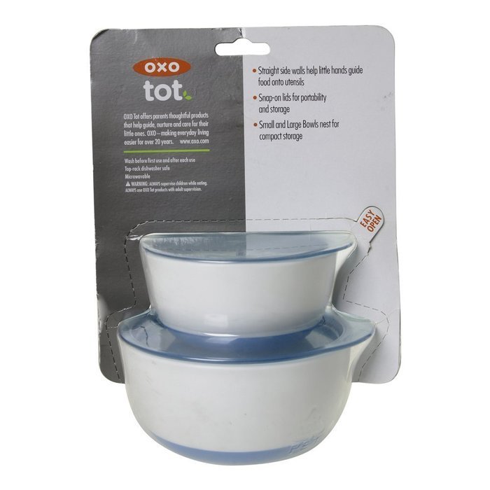 OXO Tot Small & Large Bowl Set with Snap On Lids - Green N18