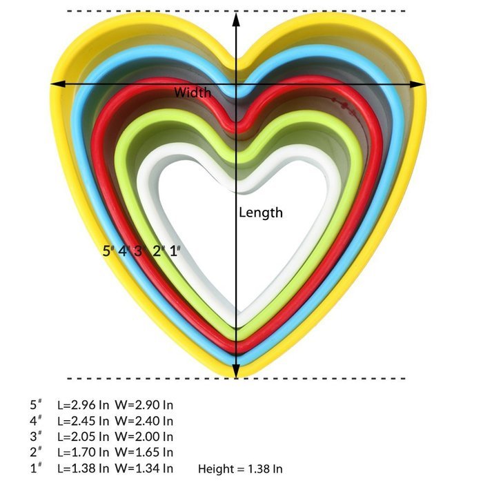 Cookie Cutters, MCIRCO Circle Cookie Cutter Set Multi-size Two-sided Round Cookie Cutters Biscuit Cutter Set Multi-color... N12